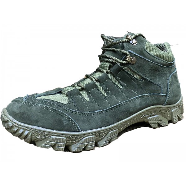 Черевики нубук олива - 3565762