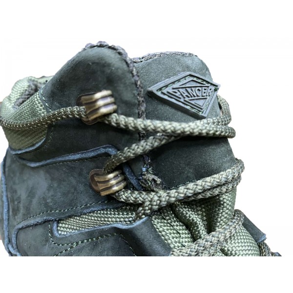 Черевики нубук олива - 3565762