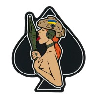 Brand Element нашивка (PVC) Пика-девушка redhead