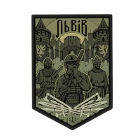 Brand Element нашивка Львів PVC olive