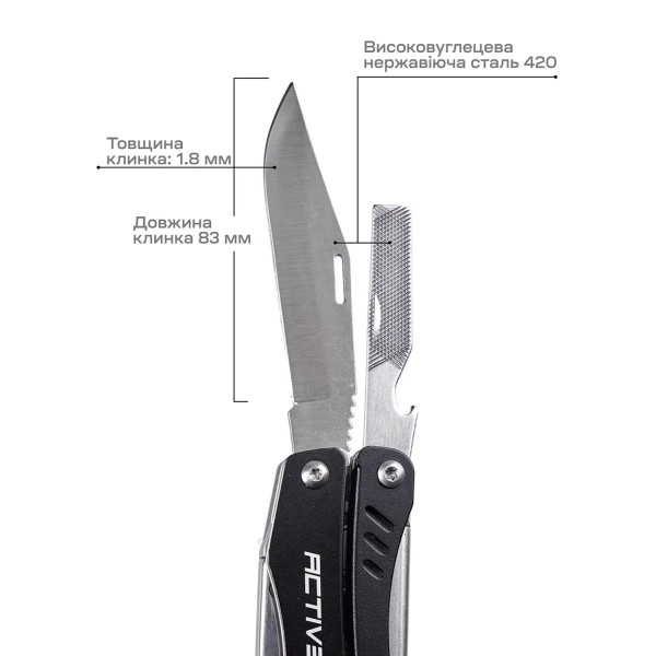 Мультитул Active Scitool Black - 630249 Мультитул Active Scitool Black - 630249