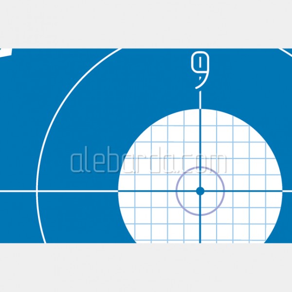 Алебарда мішень паперова №4М блакитна (5 шт) - ALBRD-455B-5PCS Алебарда мішень паперова №4М блакитна (5 шт) - ALBRD-455B-5PCS