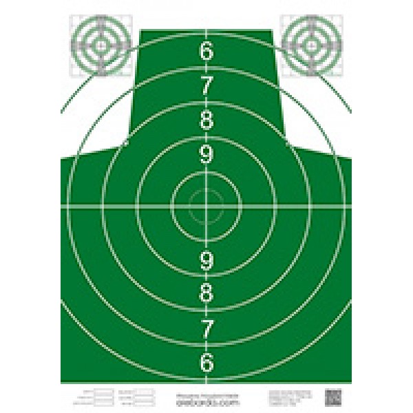 Алебарда мішень паперова №4М зелена (5 шт) - ALBRD-455G-5PCS