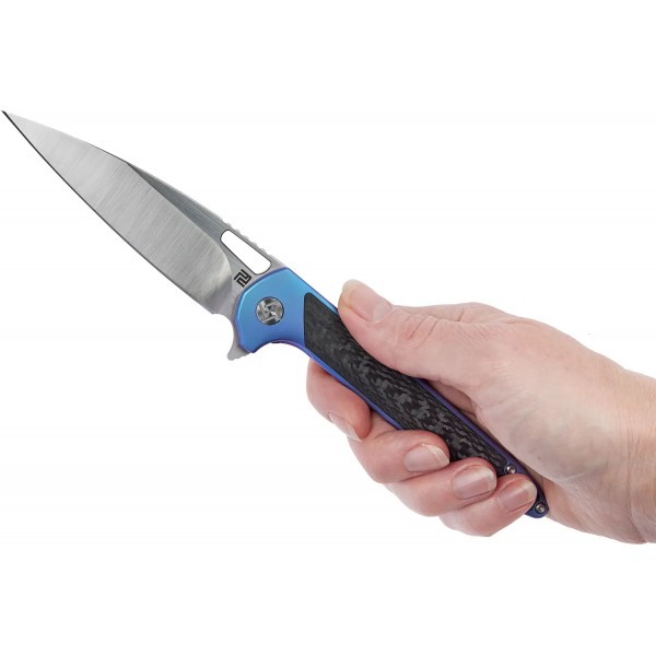 Ніж Artisan Archaeo Titanium Blue - 27980358