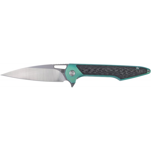 Ніж Artisan Archaeo Titanium Green - 27980359
