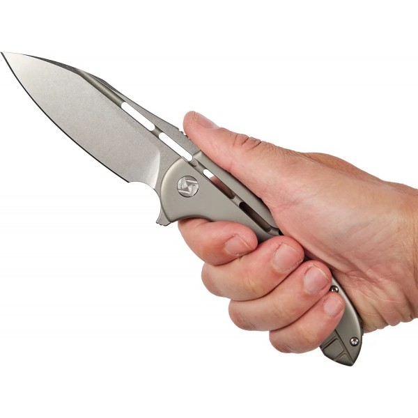 Ніж Artisan Valor S35VN Titanium Gray - 27980391