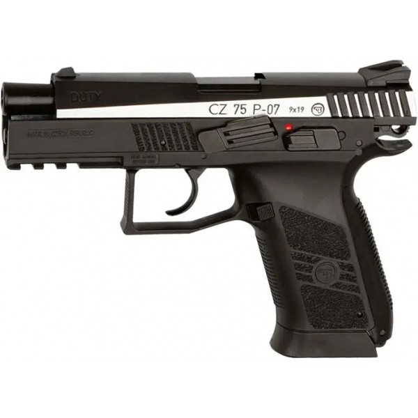 Пістолет пневматичний ASG CZ 75 P-07 Duty Nickel Blowback CO2 BB кал. 4.5 мм - 23702518 Пістолет пневматичний ASG CZ 75 P-07 Duty Nickel Blowback CO2 BB кал. 4.5 мм - 23702518