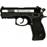 Пистолет пневматический ASG CZ 75D Compact Nickel. CO2. BB кал. 4.5 мм