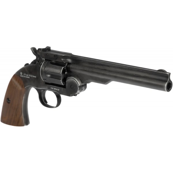 Револьвер пневматичний ASG Schofield 6". CO2. Pellet кал. 4.5 мм - 23702820 Револьвер пневматичний ASG Schofield 6". CO2. Pellet кал. 4.5 мм - 23702820