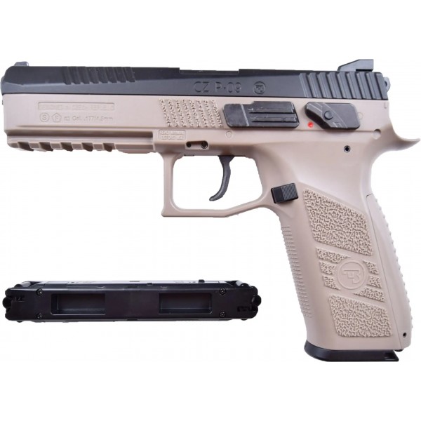 Пистолет пневматический ASG CZ P-09 Black/FDE Blowback. CO2. Pellet кал. 4.5 мм - 23702877 Пистолет пневматический ASG CZ P-09 Black/FDE Blowback. CO2. Pellet кал. 4.5 мм - 23702877