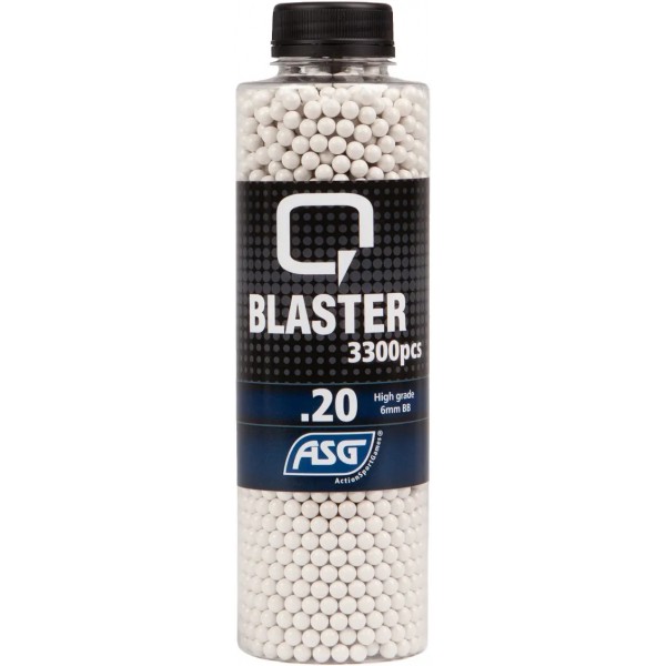 Страйкбольные шарики ASG Q Blaster White 6 мм 0,2 г 3300 шт - 23704154