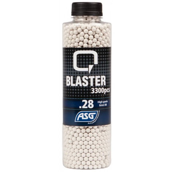 Страйкбольные шарики ASG Q Blaster кал.6 мм 0,28г 3300 штук в упаковке White - 23704455