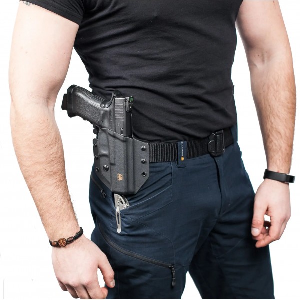 Кобура ATA Gear Hit Factor ver.1 RH поясная для Glock 17 - 3480012 Кобура ATA Gear Hit Factor ver.1 RH поясная для Glock 17 - 3480012