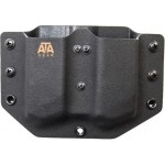 Паучер ATA Gear двойной под магазин Glock 17/19. Цвет: черный