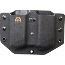 Паучер ATA Gear двойной под магазин Glock 17/19. Цвет: черный