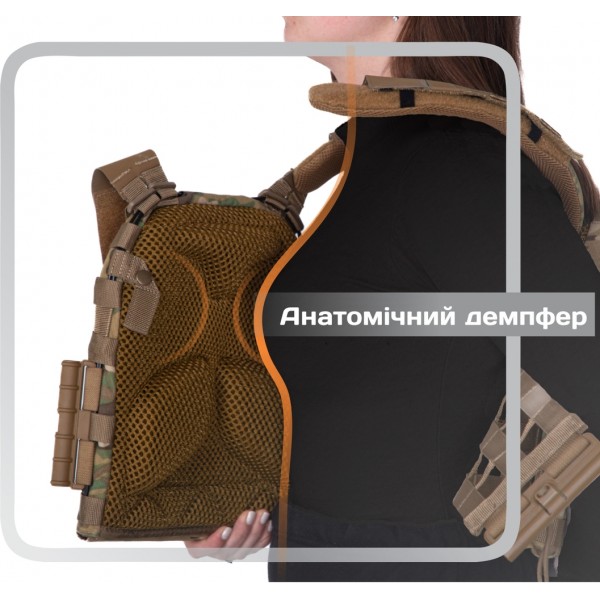 Плитоноска M3 Pro Lite (женская версия) (Мультикам неоригинальный) с системой быстрого сброса - 101020604 Плитоноска M3 Pro Lite (женская версия) (Мультикам неоригинальный) с системой быстрого сброса - 101020604