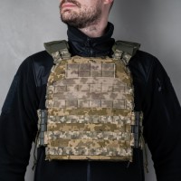 Бронежилет M3 Pro збільшений з плитами НВМПЕ 3кл 27x33 (ММ14)
