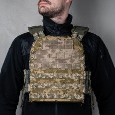 Бронежилет M3 Pro збільшений з плитами НВМПЕ 3кл 27x33 (ММ14)