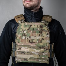 Бронежилет M3 Pro збільшений з плитами НВМПЕ 3кл 27x33 (Мультикам)
