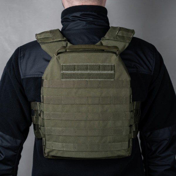 Бронежилет M3 Pro Lite збільшений з плитами НВМПЕ 3кл 27x33 (Олива) - 101020802