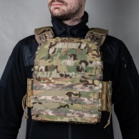Бронежилет M3 Pro Lite збільшений з плитами НВМПЕ 3кл 27x33 (Мультикам неоригінальний)
