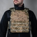 Бронежилет M3 Pro Lite збільшений з плитами НВМПЕ 3кл 27x33 (ММ14)