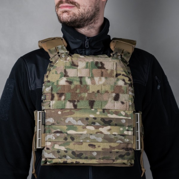 Бронежилет M3 Pro Lite збільшений з плитами НВМПЕ 3кл 27x33 (Мультикам) - 101020808