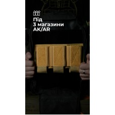 Підсумок для магазинів “Трискель” (3 магазини | Велкро | Койот) ТМ Балістика