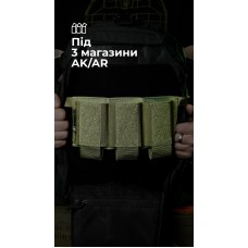 Підсумок для магазинів “Трискель” (3 магазини | Велкро | Олива) ТМ Балістика