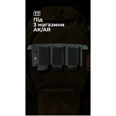 Підсумок для магазинів “Трискель” (3 магазини | Велкро | Чорний) ТМ Балістика