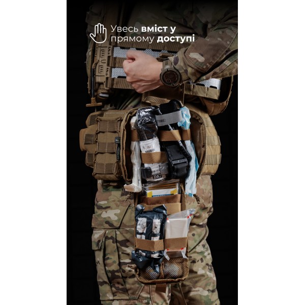 Підсумок для аптечки ПА1 GEN 2 “Нойта” відривний (L | Койот) ТМ Балістика - 103020701