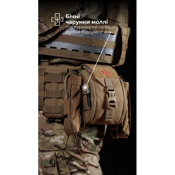 Підсумок для аптечки ПА1 GEN 2 “Нойта” відривний (L | Койот) ТМ Балістика - 103020701