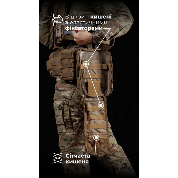 Підсумок для аптечки ПА1 GEN 2 “Нойта” відривний (XL | Койот) ТМ Балістика - 103020801