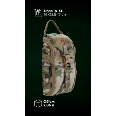 Підсумок для аптечки ПА1 GEN 2 “Нойта” відривний (XL | Мультикам неоригінальний) ТМ Балістика