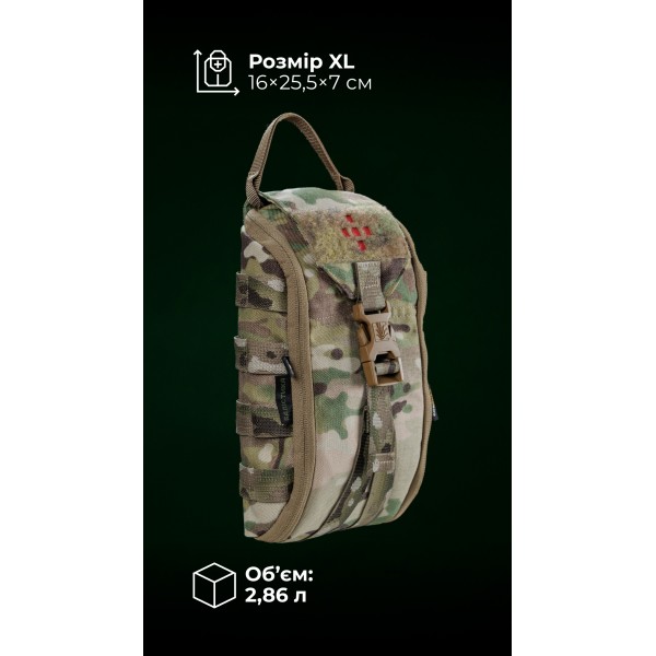 Підсумок для аптечки ПА1 GEN 2 “Нойта” відривний (XL | Мультикам неоригінальний) ТМ Балістика - 103020804