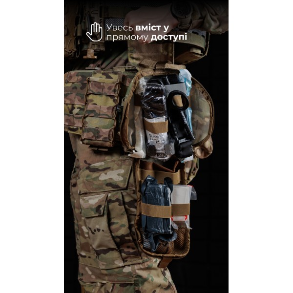 Підсумок для аптечки ПА1 GEN 2 “Нойта” відривний (XL | Мультикам неоригінальний) ТМ Балістика - 103020804