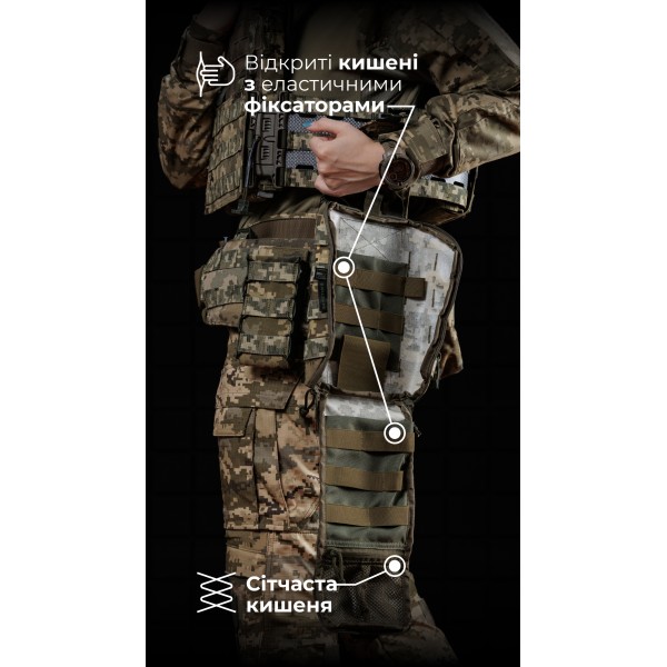 Підсумок для аптечки ПА1 GEN 2 “Нойта” відривний (XL | ММ14 “Піксель”) ТМ Балістика - 103020807