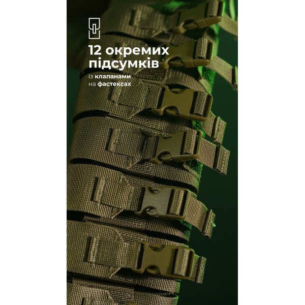 Бандольєра під 40-мм гранати «Пращ» (на 12 пострілів | Койот) ТМ Балістика - 103060401 Бандольєра під 40-мм гранати «Пращ» (на 12 пострілів | Койот) ТМ Балістика - 103060401