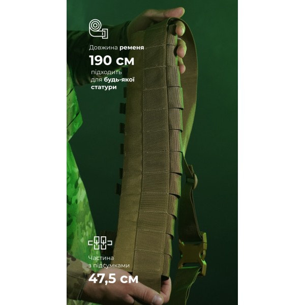 Бандольєра під 40-мм гранати «Пращ» (на 12 пострілів | Койот) ТМ Балістика - 103060401 Бандольєра під 40-мм гранати «Пращ» (на 12 пострілів | Койот) ТМ Балістика - 103060401