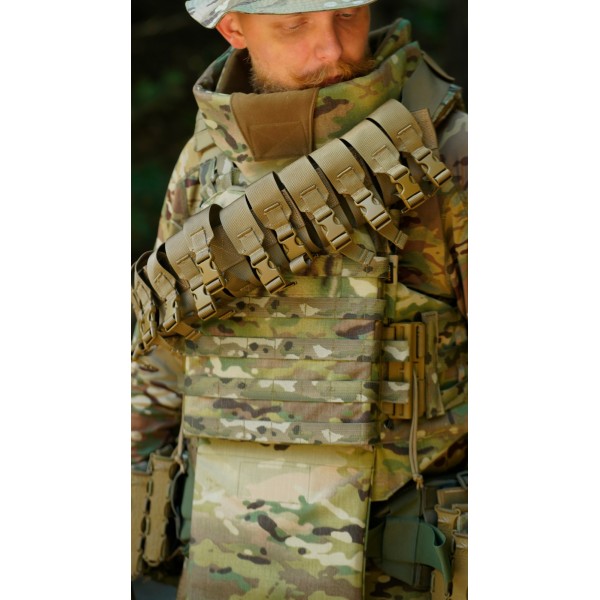 Бандольєра під 40-мм гранати «Пращ» (на 12 пострілів | Койот) ТМ Балістика - 103060401 Бандольєра під 40-мм гранати «Пращ» (на 12 пострілів | Койот) ТМ Балістика - 103060401