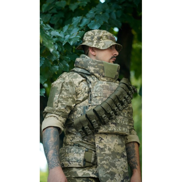 Бандольєра під 40-мм гранати «Пращ» (на 12 пострілів | Олива) ТМ Балістика - 103060402 Бандольєра під 40-мм гранати «Пращ» (на 12 пострілів | Олива) ТМ Балістика - 103060402