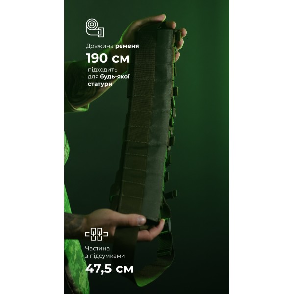 Бандольєра під 40-мм гранати «Пращ» (на 12 пострілів | Олива) ТМ Балістика - 103060402 Бандольєра під 40-мм гранати «Пращ» (на 12 пострілів | Олива) ТМ Балістика - 103060402