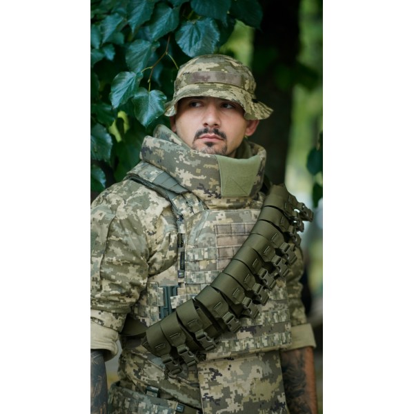 Бандольєра під 40-мм гранати «Пращ» (на 12 пострілів | Олива) ТМ Балістика - 103060402 Бандольєра під 40-мм гранати «Пращ» (на 12 пострілів | Олива) ТМ Балістика - 103060402