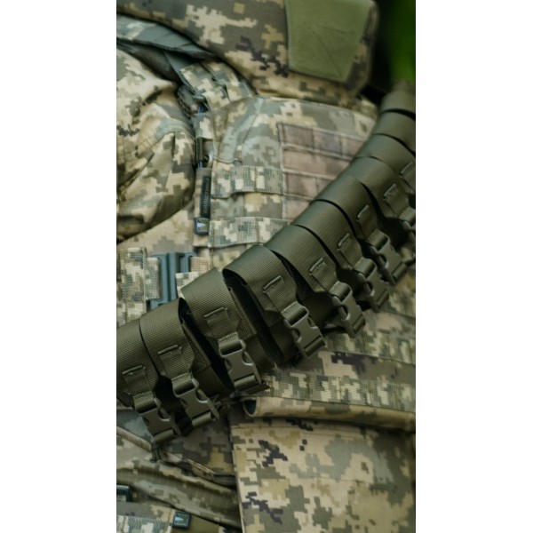 Бандольєра під 40-мм гранати «Пращ» (на 12 пострілів | Олива) ТМ Балістика - 103060402 Бандольєра під 40-мм гранати «Пращ» (на 12 пострілів | Олива) ТМ Балістика - 103060402