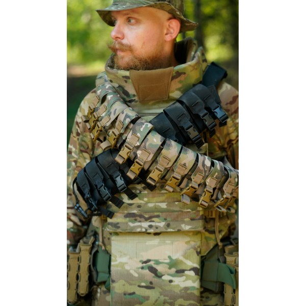 Бандольєра під 40-мм гранати «Пращ» (на 12 пострілів | Чорний) ТМ Балістика - 103060406 Бандольєра під 40-мм гранати «Пращ» (на 12 пострілів | Чорний) ТМ Балістика - 103060406