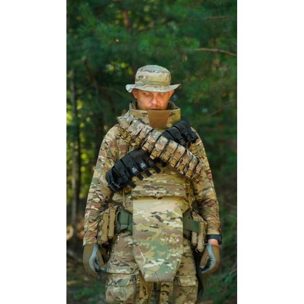 Бандольєра під 40-мм гранати «Пращ» (на 12 пострілів | Чорний) ТМ Балістика - 103060406 Бандольєра під 40-мм гранати «Пращ» (на 12 пострілів | Чорний) ТМ Балістика - 103060406