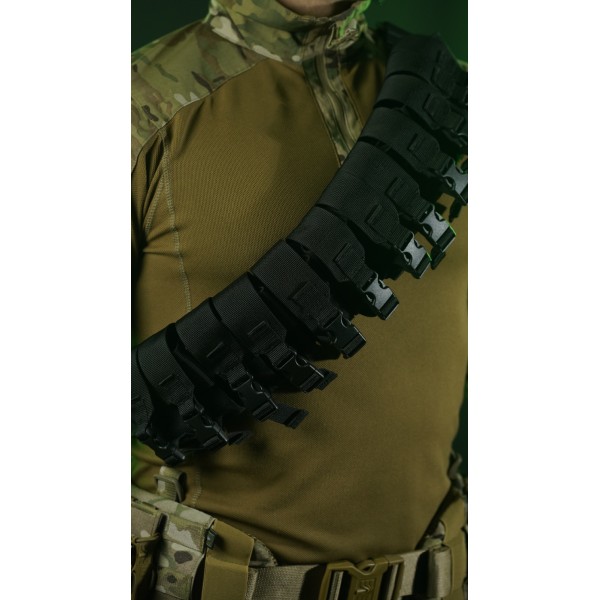 Бандольєра під 40-мм гранати «Пращ» (на 12 пострілів | Чорний) ТМ Балістика - 103060406 Бандольєра під 40-мм гранати «Пращ» (на 12 пострілів | Чорний) ТМ Балістика - 103060406