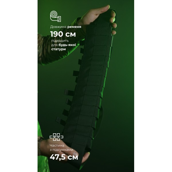 Бандольєра під 40-мм гранати «Пращ» (на 12 пострілів | Чорний) ТМ Балістика - 103060406 Бандольєра під 40-мм гранати «Пращ» (на 12 пострілів | Чорний) ТМ Балістика - 103060406