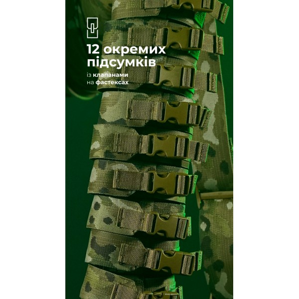 Бандольера под 40‑мм гранаты «Пращ» (на 12 выстрелов | Мультикам) ТМ Баллистика - 103060408 Бандольера под 40‑мм гранаты «Пращ» (на 12 выстрелов | Мультикам) ТМ Баллистика - 103060408