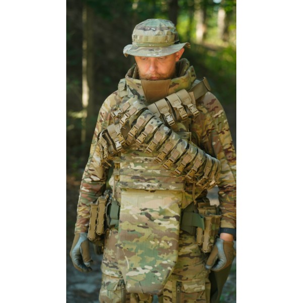 Бандольера под 40‑мм гранаты «Пращ» (на 12 выстрелов | Мультикам) ТМ Баллистика - 103060408 Бандольера под 40‑мм гранаты «Пращ» (на 12 выстрелов | Мультикам) ТМ Баллистика - 103060408